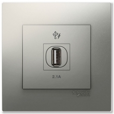 Ổ cắm đơn sạc USB Schneider KB31USB