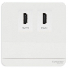 Ổ cắm HDMI đôi Schneider E8332HDHD_WE_G19