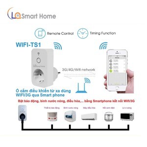 Ổ cắm hẹn giờ điều khiển từ xa wifi/3g - TS1