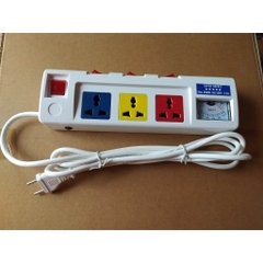 Ổ cắm kéo dài công suất lớn có đồng hồ báo công suất 3 ổ cắm 3 lõi dây lioa 3ofssa2.5-3