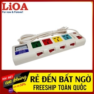 Ổ cắm kéo dài công suất lớn Lioa 4OFSSA2.5-2