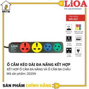 Ổ cắm kéo dài đa năng Lioa 2D2S52