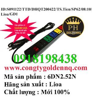 Ổ cắm kéo dài đa năng công tắc 2 cực Lioa 6DN2.52N