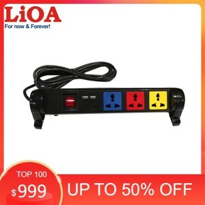 Ổ cắm kéo dài đa năng xoay có cổng sạc USB Lioa 4D32N2XUSB