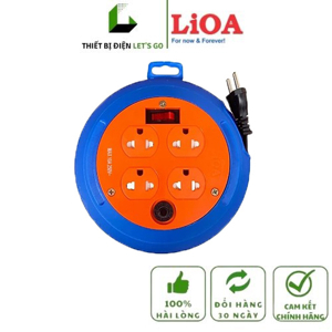 Ổ cắm kéo dài kiểu đĩa bay Lioa DB52-10A, 5m