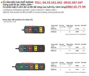 Ổ cắm kéo dài Lioa 4TC3-2