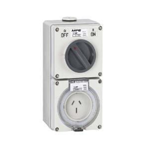 Ổ cắm kết hợp công tắc 3 cực MPE S-332