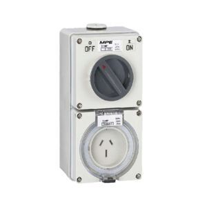 Ổ cắm kết hợp công tắc 3 cực MPE S-332