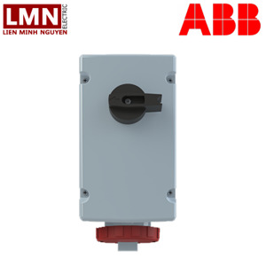 Ổ cắm + khóa liên động dọc ABB 332MVS6W