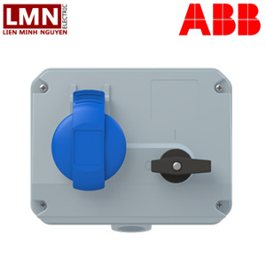 Ổ cắm + khóa liên động ngang ABB 232MHS6