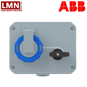 Ổ cắm + khóa liên động ngang ABB 216MHS6W