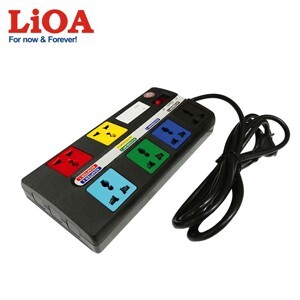 Ổ cắm Lioa kéo dài đa năng super 6 ổ 2 lõi 6D-S3-2