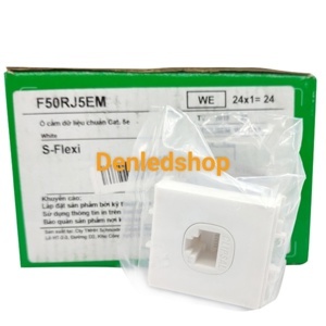 Ổ cắm mạng cat5e S-Flexi Schneider F50RJ5EM_WE_G19