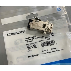 Ổ cắm mạng Cat6A Modular jack Cat6A AMP/Commscope 2153449-2