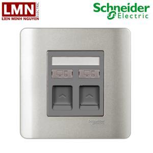 Ổ cắm mạng đôi Schneider Cat5E Zencelo Series E8432RJS_5_SA_G19