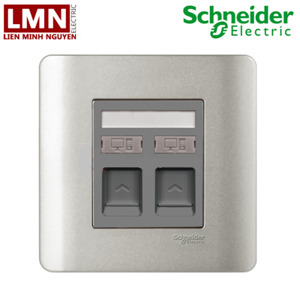 Ổ cắm mạng đôi Schneider Cat5E Zencelo Series E8432RJS_5_SA_G19