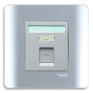 Ổ cắm mạng đơn Schneider Cat5E Zencelo Series E8431RJS_5_SA_G19