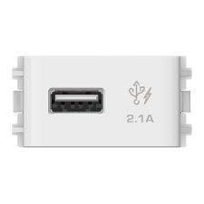 Ổ cắm sạc USB 2.1A đơn Concept Schneider 3031USB_WE