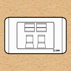 Ổ cắm Sino S6832RJ5E