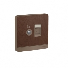 Ổ cắm TV và ổ cắm mạng cat5e Schneider E8332TVRJS5_WD