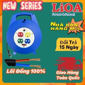 Ổ cắm xách tay có bảo vệ quá tải bằng CB 10m Lioa XTD10-2-10A