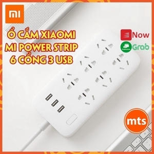 Ổ cắm xiaomi mi power strip 6 cổng 3 usb