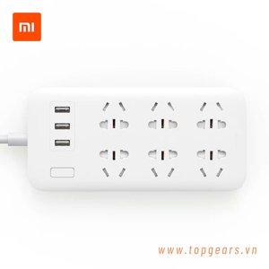 Ổ cắm xiaomi mi power strip 6 cổng 3 usb