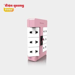 Ổ cắm xoay 90º Điện Quang ĐQ ESK RT 6PW