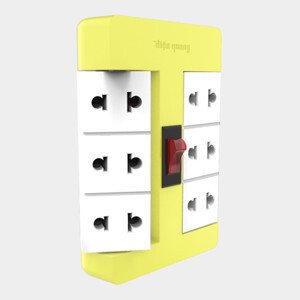 Ổ cắm xoay 90º Điện Quang ĐQ ESK RT 6GW