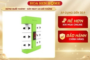 Ổ cắm xoay 90º Điện Quang ĐQ ESK RT 6GW