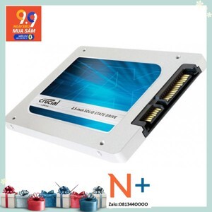 Ổ cứng cắm ngoài Crucial MX100 Series 256GB SATA3 6Gb/s 2.5" (Đọc 550MB/s, Ghi 330MB/s)