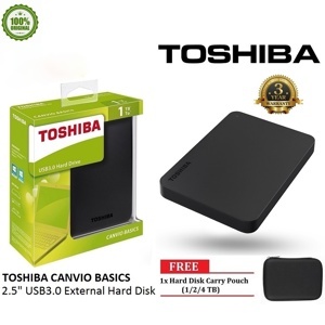 Ổ cứng cắm ngoài Toshiba Canvio Basic - 1TB, USB 3.0