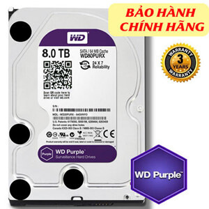 Ổ cứng chuyên dụng cho camera WD Purple WD80PUZX - 8TB