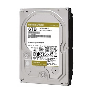 Ổ cứng Desktop WD HDD Gold 6TB WD6003FRYZ (6TB/3.5 inch/SATA 3/256MB Cache/7200RPM)