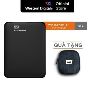 Ổ cứng di động HDD WD Elements Portable 3TB 2.5  USB 3.0 - WDBU6Y0030BBK-WESN