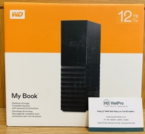 Ổ cứng di động HDD WD My Book 12TB USB 3.0 WDBBGB0120HBK-SESN (Đen)