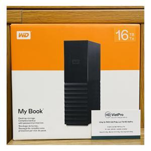 Ổ cứng di động HDD WD My Book 16TB USB 3.0 - WDBBGB0160HBK -SESN (Đen)