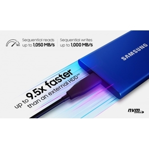 Ổ Cứng Di Động SAMSUNG T7 2TB SSD USB 3.2 Gen 2 Titan Gray (MU-PC2T0T/WW)