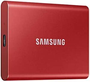 Ổ Cứng Di Động SAMSUNG T7 500GB SSD USB 3.2 Gen 2 Metallic Red (MU-PC500R/WW)