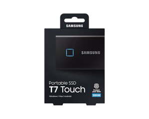 Ổ Cứng Di Động SAMSUNG T7 Touch 500GB SSD USB 3.2 Gen 2 Silver (MU-PC500S/WW)