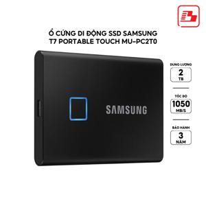 Ổ Cứng Di Động SAMSUNG T7 Touch 2TB SSD USB 3.2 Gen 2 Black (MU-PC2T0K/WW)