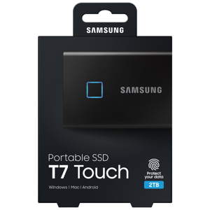 Ổ Cứng Di Động SAMSUNG T7 Touch 2TB SSD USB 3.2 Gen 2 Silver (MU-PC2T0S/WW)