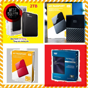 Ổ Cứng Di Động External HDD WD 1TB My Passport Metal 2.5 WDBTYH0010BCG (Vàng)