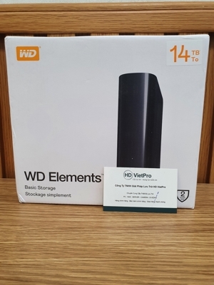 Ổ cứng gắn ngoài 14TB 3.5 inch WD Elements WDBBKG0140HBK-SESN