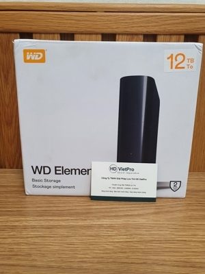 Ổ cứng gắn ngoài HDD 12TB Western Digital Element WDBBKG0120HBK-SESN