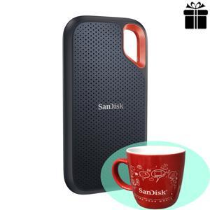 Ổ cứng gắn ngoài SanDisk Extreme Portable SSD, SDSSDE60 1TB, USB 3.1, Type C & Type A compatible, Speeds up to 550MB/s, IP55 dust-water resistance, SDSSDE60-1T00-G25