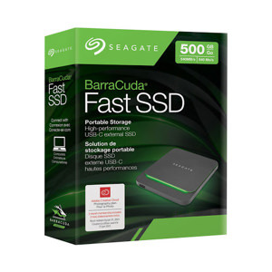 Ổ cứng gắn ngoài SSD 500GB USB-C 2.5 inch Seagate Barracuda Fast Đen - STJM500400