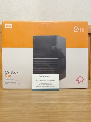 Ổ cứng gắn ngoài WD MY BOOK DUO 24TB 3.5 inch WDBFBE0240JBK-SESN (Đen)