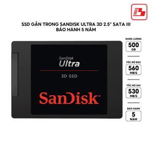 Ổ cứng gắn trong SanDisk Ultra 3D SSD, SDSSDH3-500G, 500GB