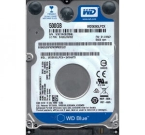 Ổ cứng HDD 2.5" Notebook WD Blue WD5000LPCX 500GB